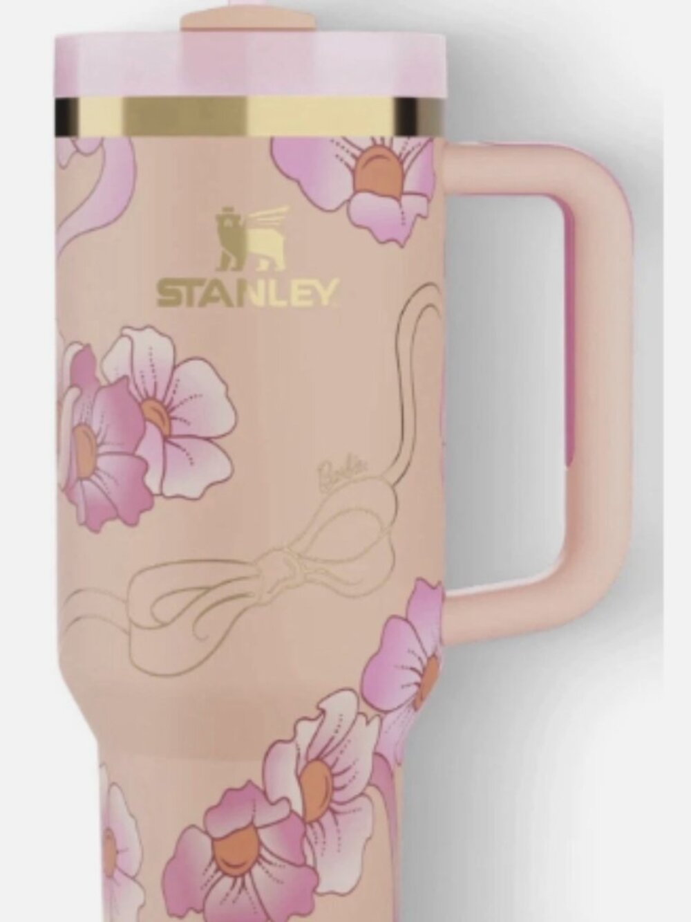 Stanley X Barbie '80S Just Peachy Peaches N' Cream 40 oz Quencher Tumbler